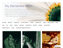 Tablet Screenshot of mydementedmom.com